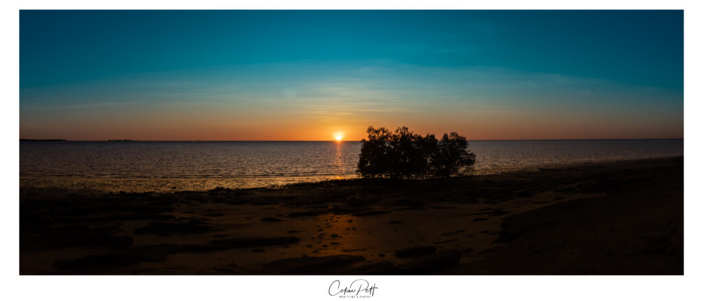 Sunset at the beach Australia